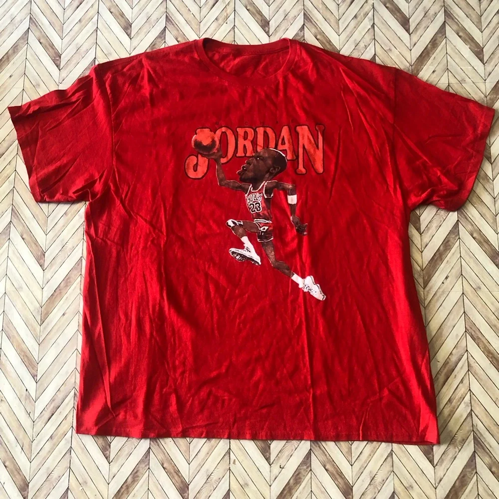 Original 1993 Michael Jordan Big Head Caricature Cartoon T-Shirt Tee Men XL USED